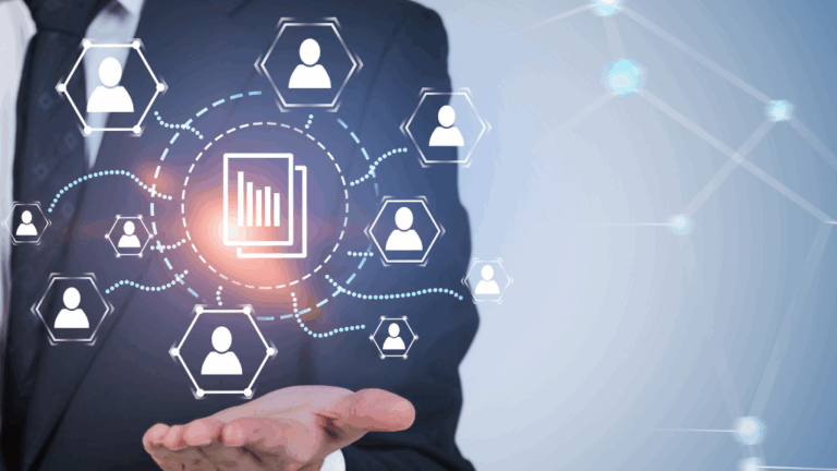Man controls reporting of people in his company/team